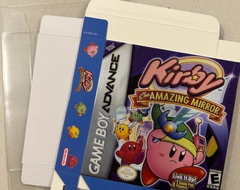 Kirby and the Amazing Mirror (Nintendo Game Boy Advance GBA) Box + Protector