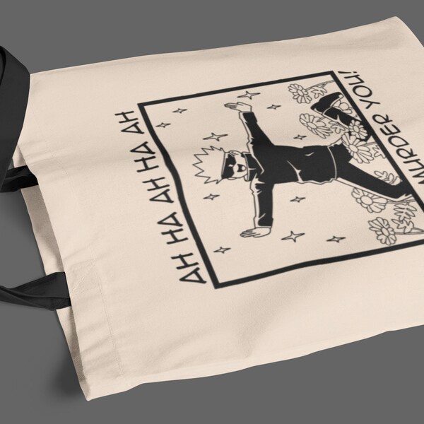 Jujutsu Kaisen - Gojo Satoru | JJK | Eco Tote Bag | Reusable | Cotton Canvas Tote Bag | Sustainable Bag | Perfect Gift