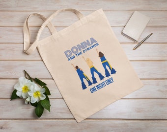 Donna en de Dynamos (Mamma Mia) | Eco-draagtas | Herbruikbaar | Katoenen canvas draagtas | Duurzame Tas | Perfect cadeau | Valentijn cadeau