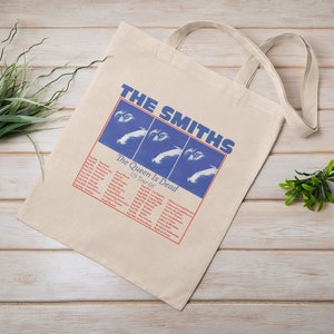 The Smiths The Queen Is Dead US Tour | Eco Tote Bag | Reusable | Cotton Canvas Tote Bag | Perfect Gift | The Smiths Bag | Valentine Gift