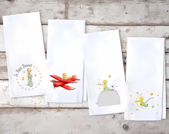 The Little Prince | Eco Tea Towels | Cotton Tea Towels |  | Beige And White | Kitchen Essentials | Le Petit Prince Tea Towels