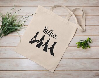 The Beatles | Eco Tote Bag | Reusable | Cotton Canvas Tote Bag | Sustainable Bag | Perfect Gift