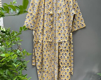 Floral Print Robe, 100% Cotton Robe, Bridesmaid Robe, Wedding wear, Boho Robe, Festival Robe, Vacation wear, Nightwear, Beach Cover ups