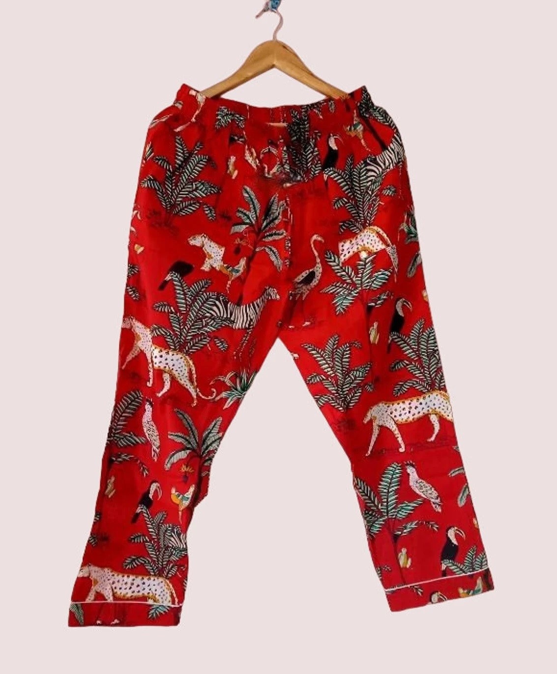 Tiger Jungle Print Pj Set With Bag Night Suit Sleepwear - Etsy