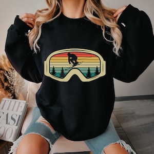 Ski Sweatshirt, Ski Vacation Hoodie, Skiing Sweater, Aesthetic Ski Season Top, Ski Gift, Skier Gifts, Winter Season Shirt For Women