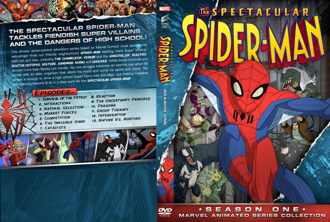 The Spectacular Spider-man: Animated Series DVD - Etsy