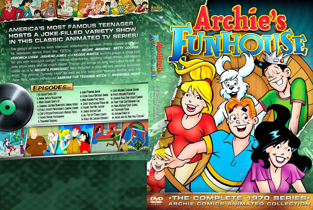 Archie's Funhouse: Complete 1970 Animated Series Collection DVD - Etsy
