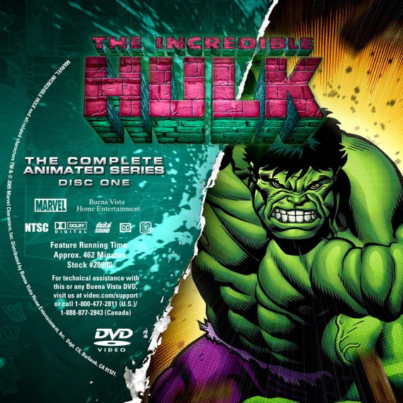 The Hulk 1996 Animated Series Complete Collection DVD - Etsy