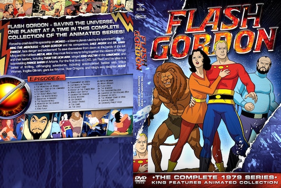 Flash Gordon 1979 Cartoon DVD (4 Disc Set) - Etsy Israel
