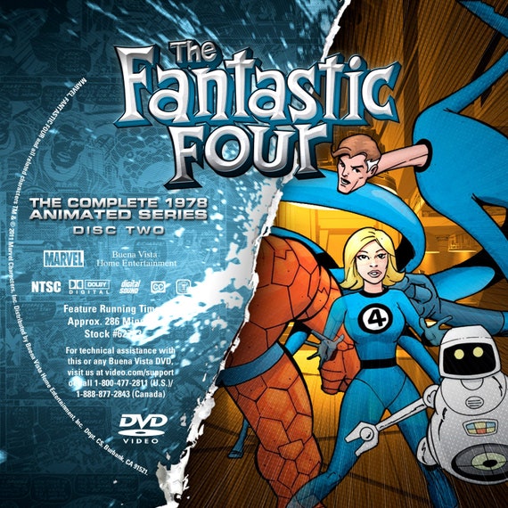 Fantasticfour 1978 Animated Series DVD - Etsy