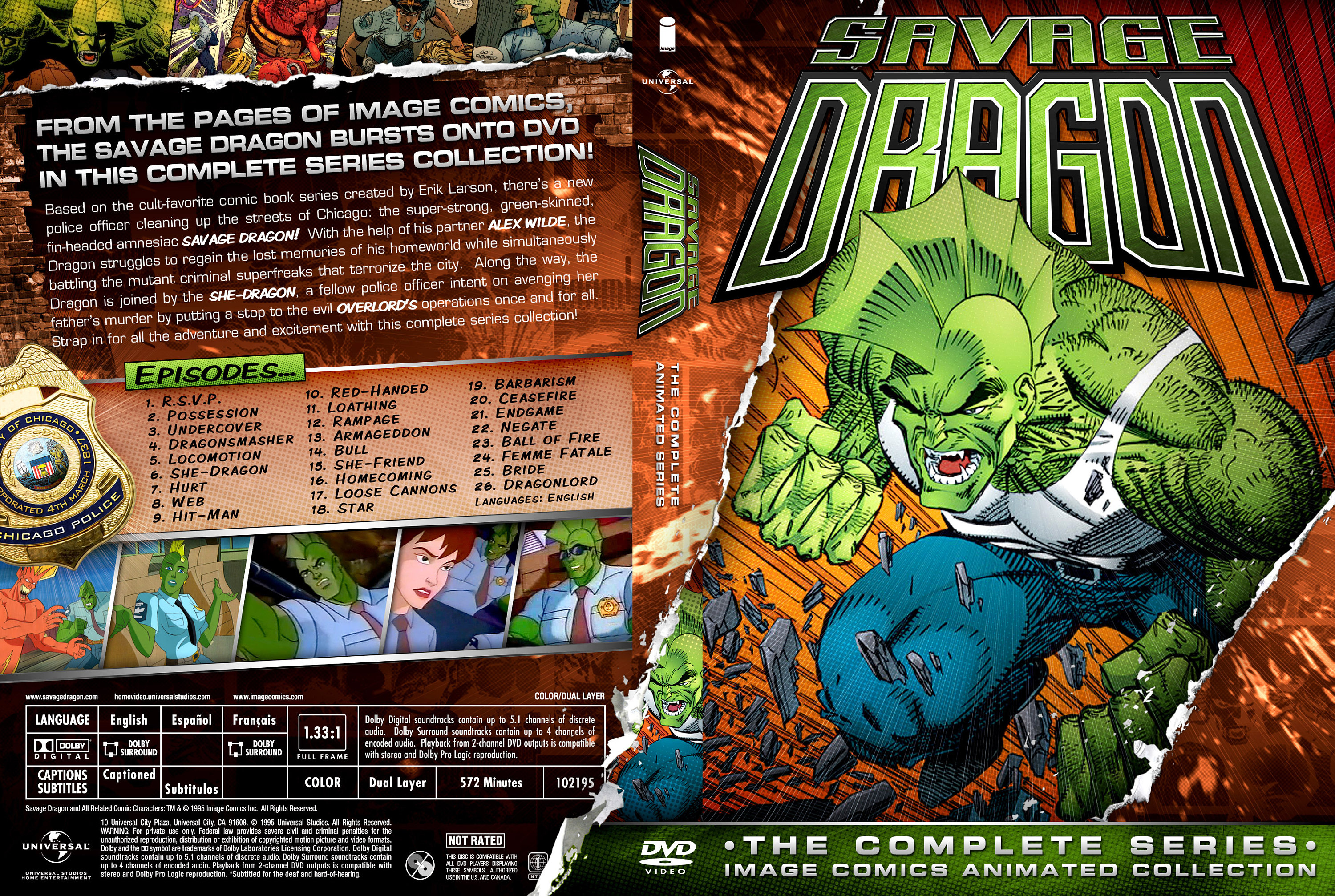 The Savage Dragon: Complete Animated Series DVD - Etsy
