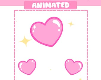 Bright Pink Beating Heart - ANIMATED Emote / for Twitch, Discord, Kick /  Stream / Love / Pounding Heart / Shiny / Cute / Kawaii - Etsy