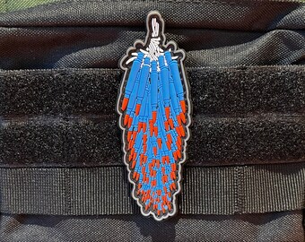 Bag of Bullets, Sack of Ammo, Bullets Fruit, Blue Ammunition, PVC Morale and Tactical Patch, Hook and Loop A1