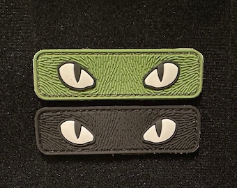 Reflective Cat Eyes, PVC Morale and Tactical Patch, Hook and Loop
