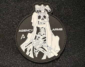 Arms Agency, Combat Skeleton, PVC Morale and Tactical Patch, Hook and Loop A2