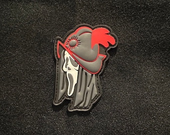 Grim Reaper With Hat / PVC Morale and Tactical Patch, Hook and Loop
