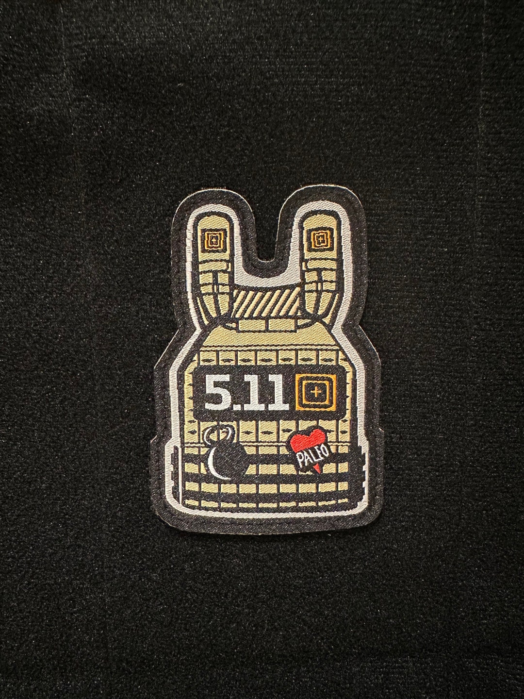 5.11 Weight Vest / Gym / Crossfit / Fitness, PVC Morale and Tactical Patch, Hook and Loop Etsy