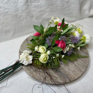 Handmade Artificial Flower Bouquet – Elegant Centerpiece or Handheld Arrangement