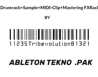 Ableton Tekno Pak Drumrack+sample+MIDIclip+Mastering FxRack