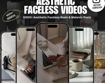 6000+ Aesthetic Faceless Video Reels, Boss Babe Reels, Faceless Reels, Instagram Reels & Story, Master Resell Rights PLR, Faceless Marketing