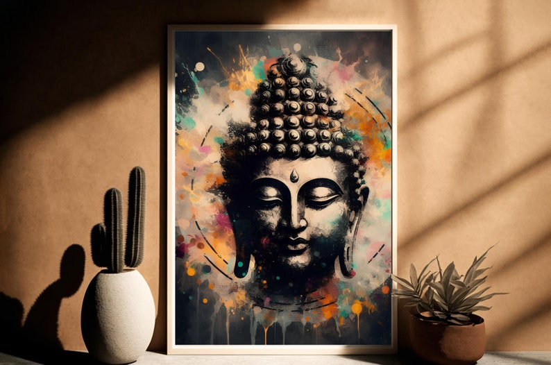 Unique Buddha Wall Art Serene Decor Buddha Wall Decor Zen Art Etsy