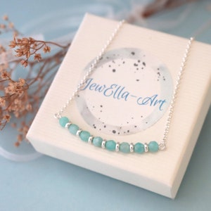 Aventurine necklace with natural stones and 925 silver