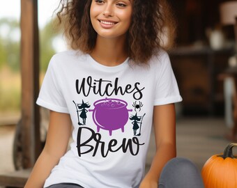 Häxor brygger Halloween-tröja | Halloween-tröja | Häxtröja | Häx-Halloween-tröja | Halloweenkläder för kvinnor | Söt häxtröja