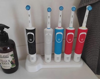 Oral-B Elektrische Tandenborstelhouder Oplaadstation - 3D-geprinte Moderne Badkamer Accessoire voor 2-6 sets, voor appartementen