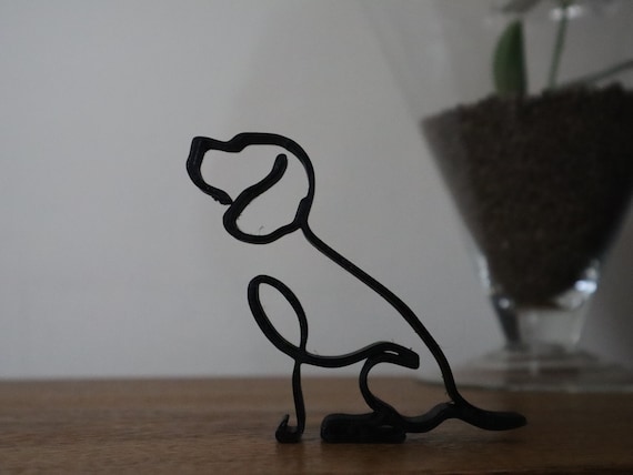 Beagle Art Piece Minimalist One-Line Dog Art