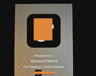Personalized TikTok Award: Custom Creator Plaque