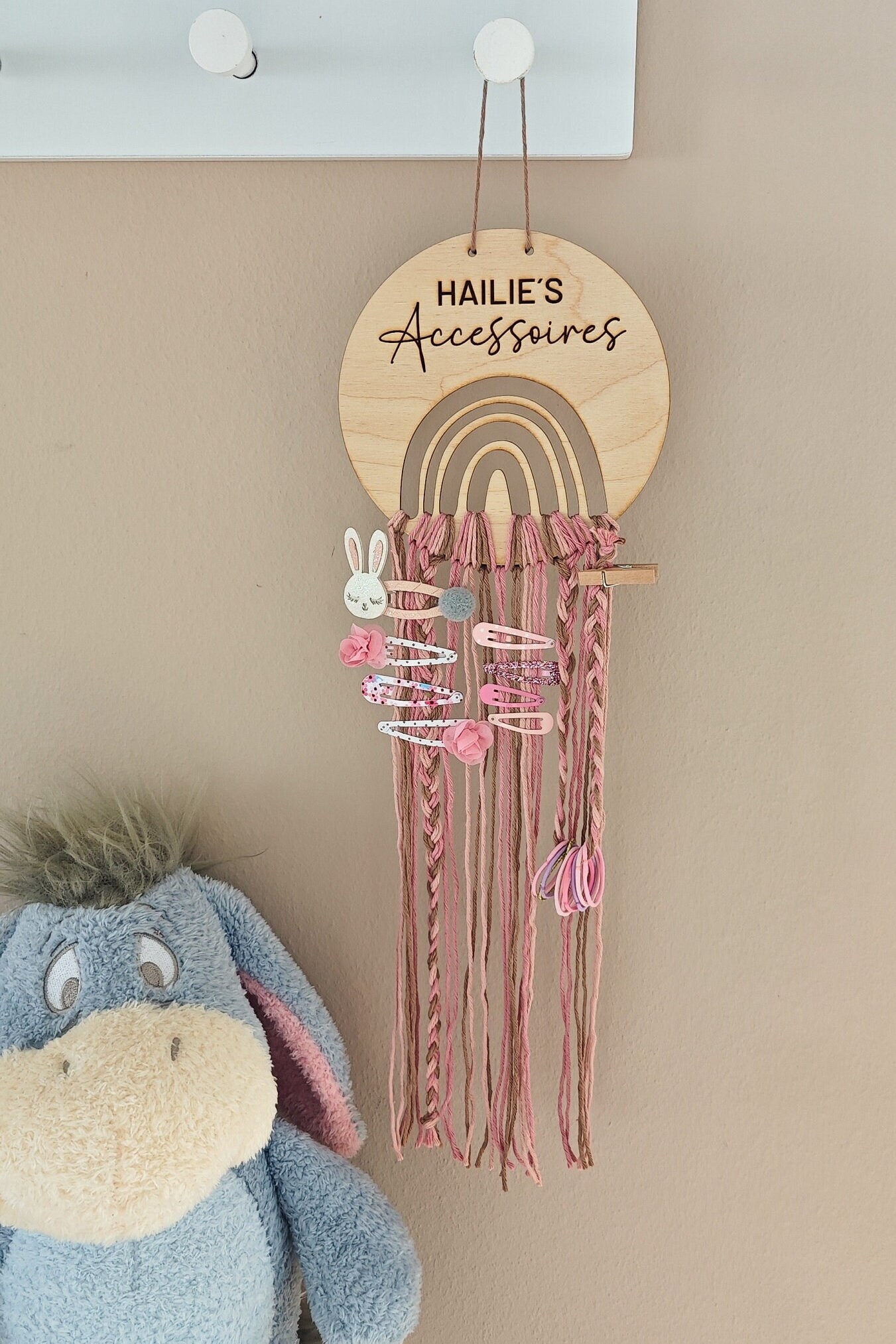 Mr. Wonderful Organizer Für Haarspangen & Haarnadeln – Herzförmig, Mit 3 Streifen à 50 Cm