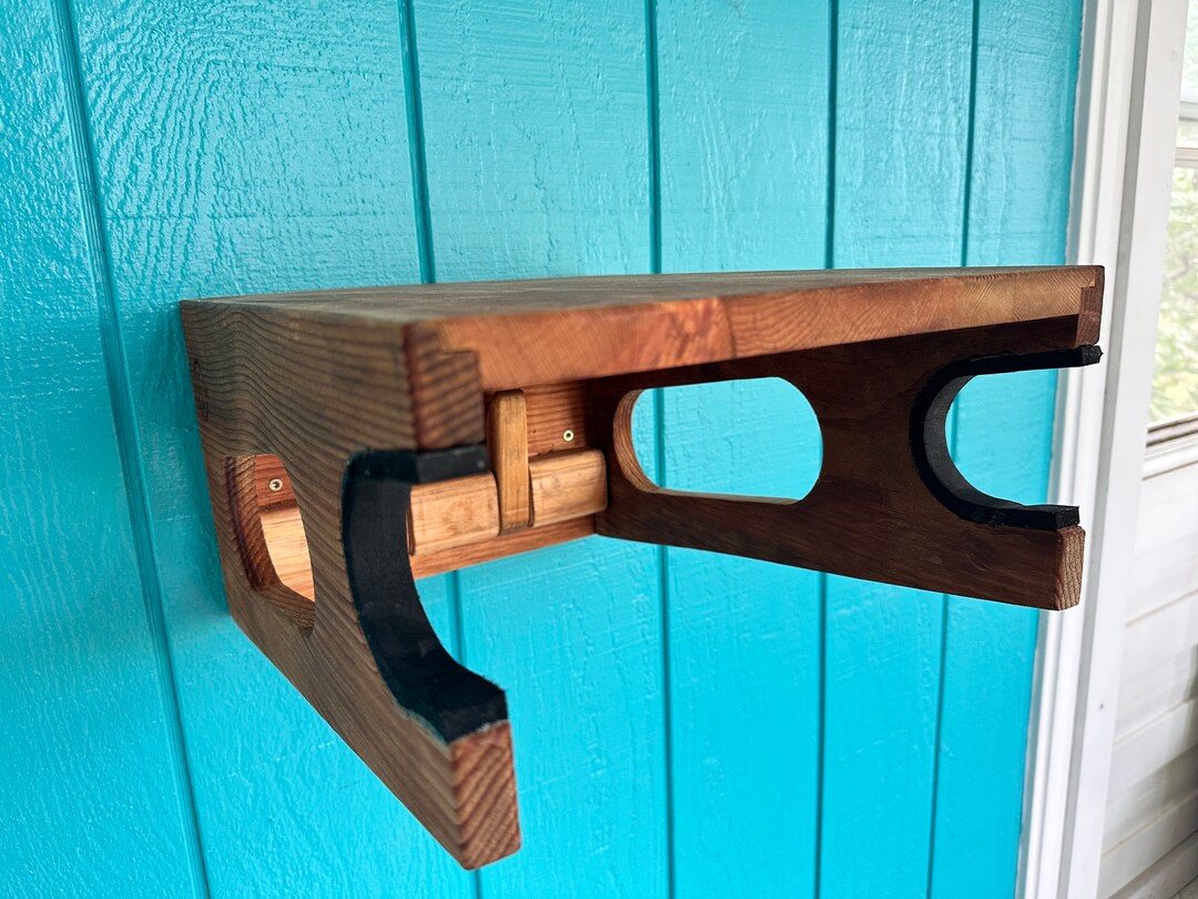 Wooden Bike Rack Bike Rack With Shelf Bike Rack With Hooks Etsy