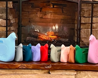 Mini bolsa de silicona con forma de gallina – Bolsa para recoger huevos, cesta para verduras