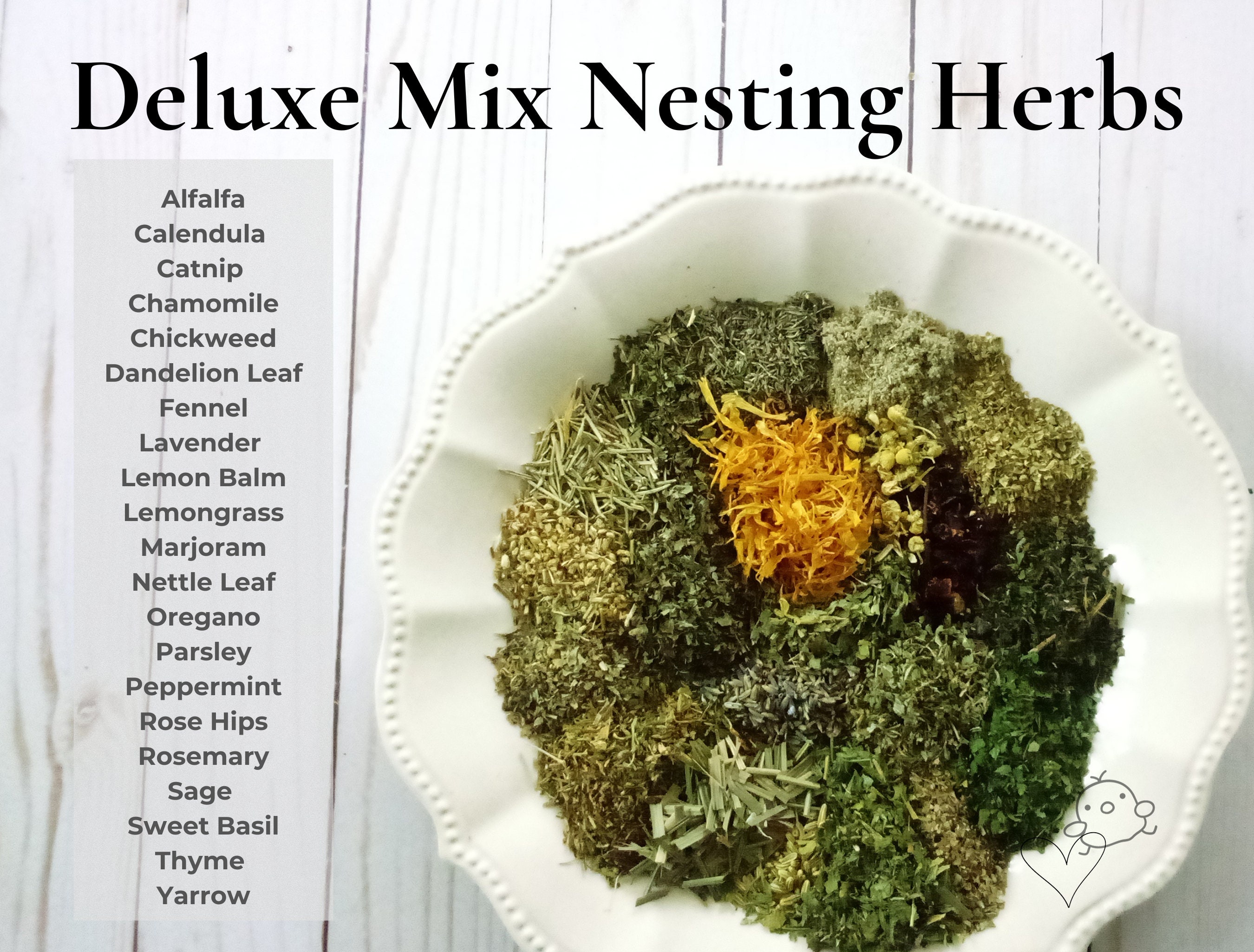 Chicken Coop Herbs Deluxe Blend for Dust Bath, Coop Freshener, Bedding