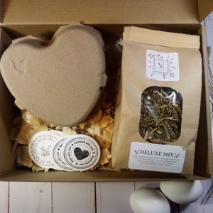 Chicken Gift Box - Nesting Herbs + Egg Carton | Christmas Gift | Chicken Mom Gift | Chicken Dust Bath | Chicken Gift Idea