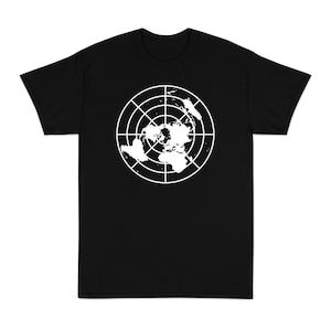Platte aarde kaart Unisex T-shirt