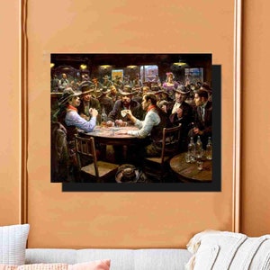 Doc Holiday Tombstone Texas Hold&#39;em Oil Painting Art painting Giclee Prints, Poster, Canvas Wrap Art or Framed 30 x 40  By Peter Nowell