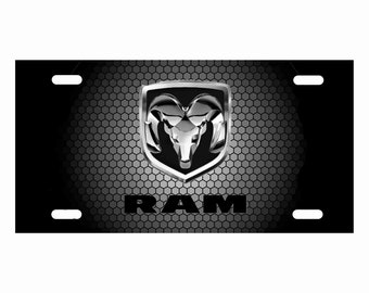 Ram Truck License Plate  fits all standard cars and truck auto Tags A 6" x 12" Front Plate Buy 2 Same Item Get 1 Free