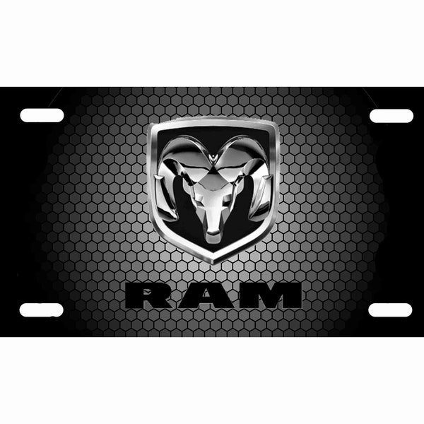 Ram Truck License Plate  fits all standard cars and truck auto Tags A 6" x 12" Front Plate Buy 2 Same Item Get 1 Free