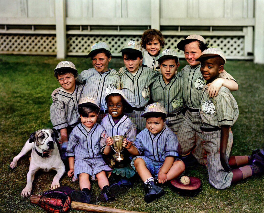 Baseball Team Our Gang Comedy Little Rascals 8 X 10 Photo Vintage A ...