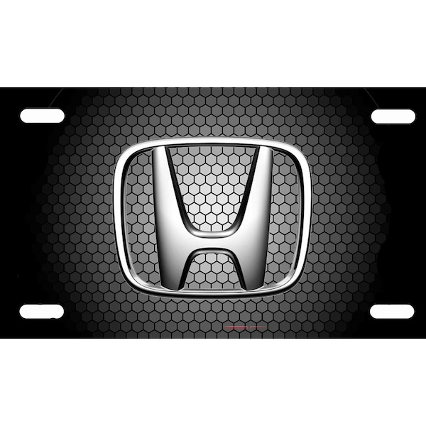 Honda License Plate  fits all standard cars and truck auto Tags A 6" x 12" Front Plate Buy 2 Same Item Get 1 Free