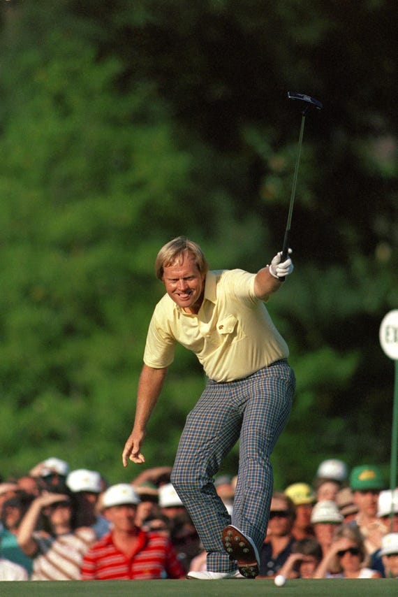 Jack Nicklaus Wins 1986 Masters Golf Tournament Stunning Photo Art