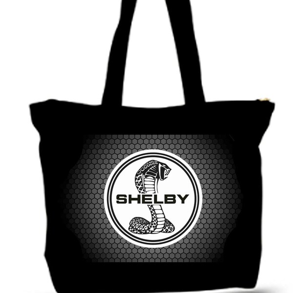 Cobra Shelby Car Bolsa de lona multiusos con cremallera para computadora, libros, herramientas, probabilidades y fin, muy duradera, soporta 50 libras