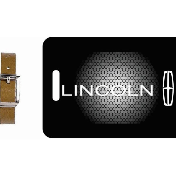 Lincoln Continental bagagelabel Gepersonaliseerde metalen kofferlabels Reislabels Naamlabels Autologo's ---- KOOP 2, ontvang er één GRATIS