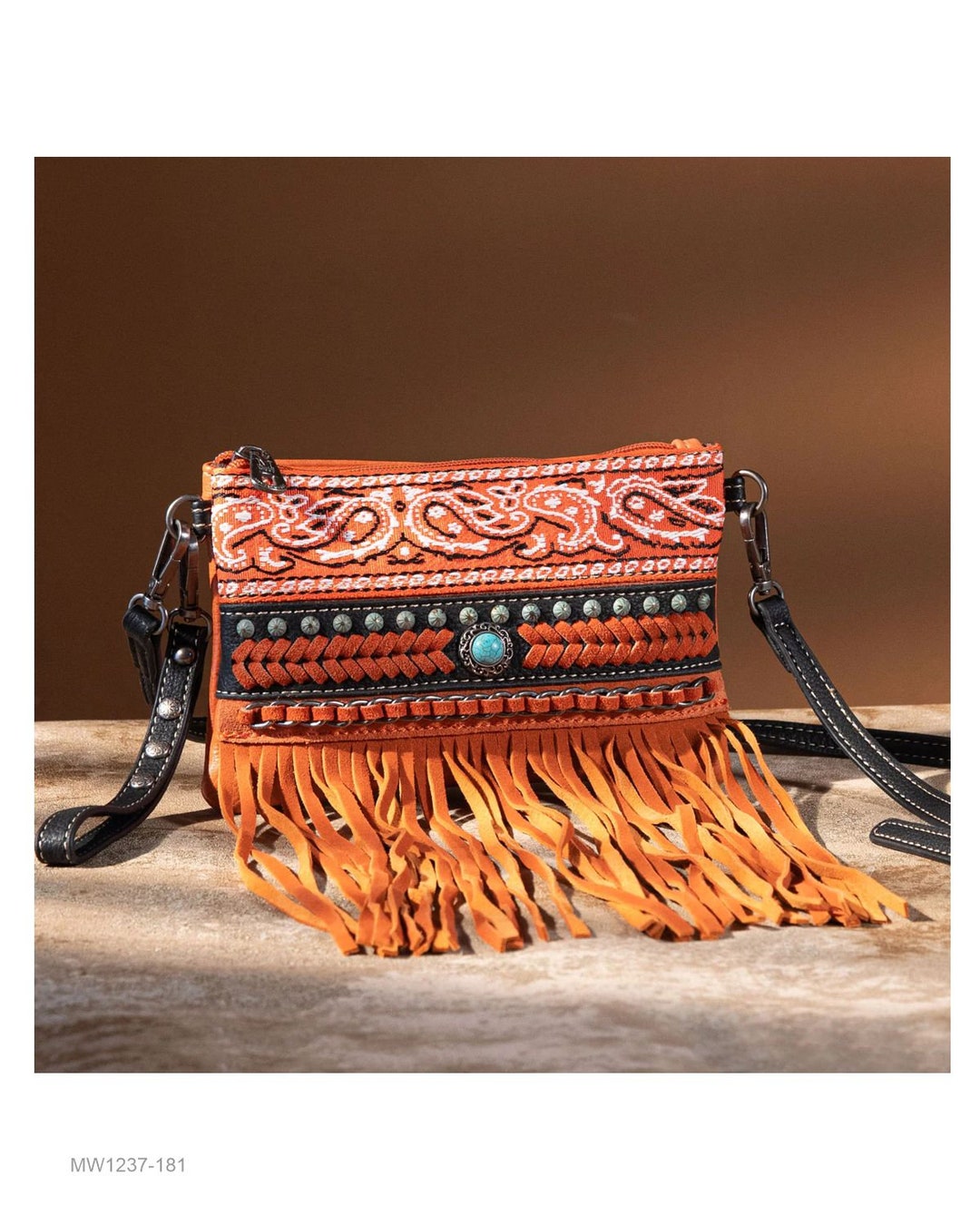 Fringe Collection Clutch/crossbody Handbag Purse Whipstitch Etsy