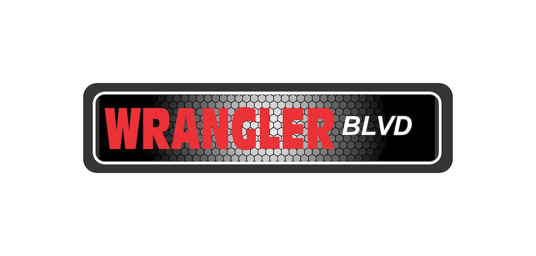 Wrangler Blvd Street Sign 4 X 18 Inches All Metal Aluminum Muscle Cars ...