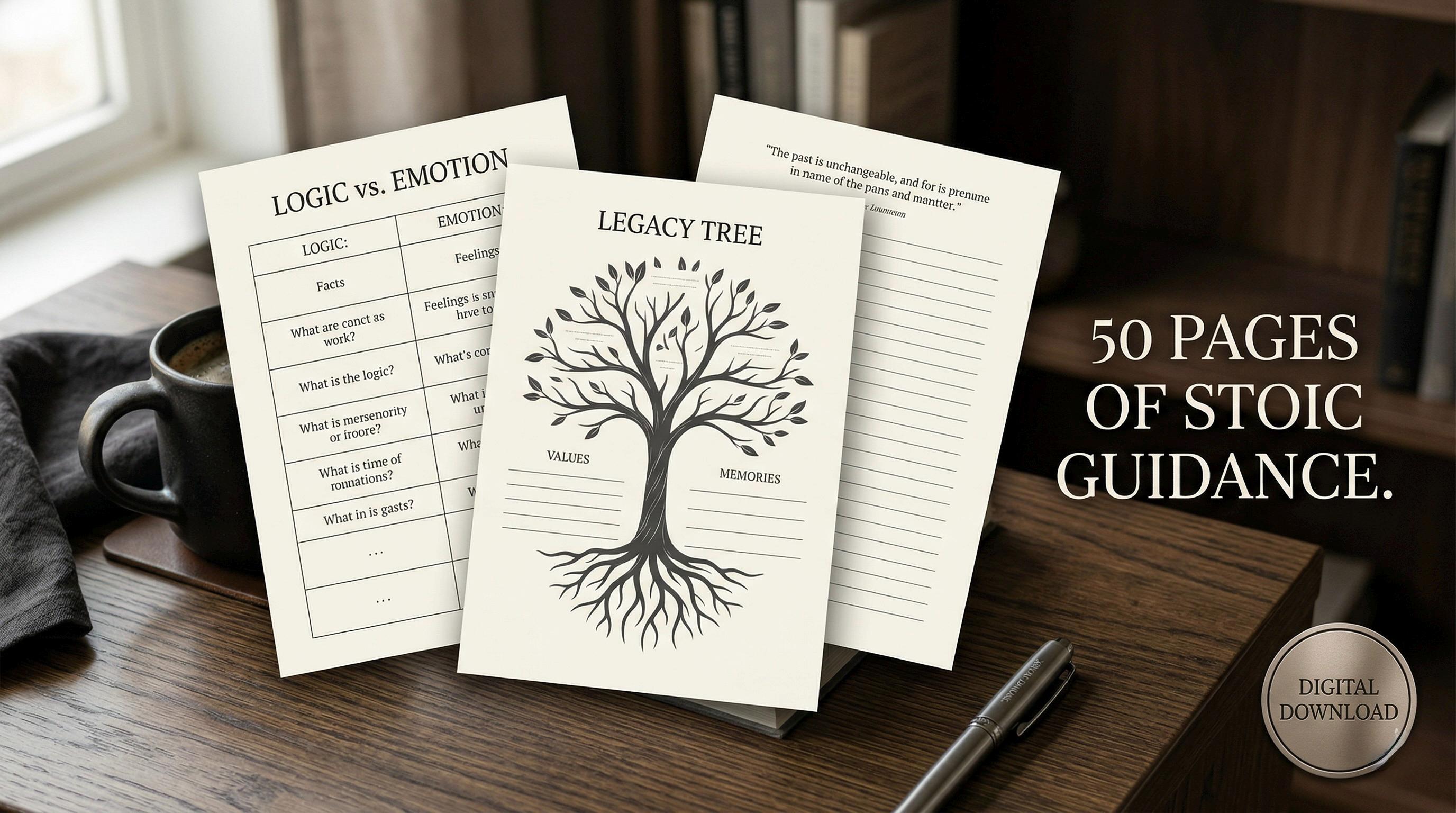 Men's grief journal for healing.