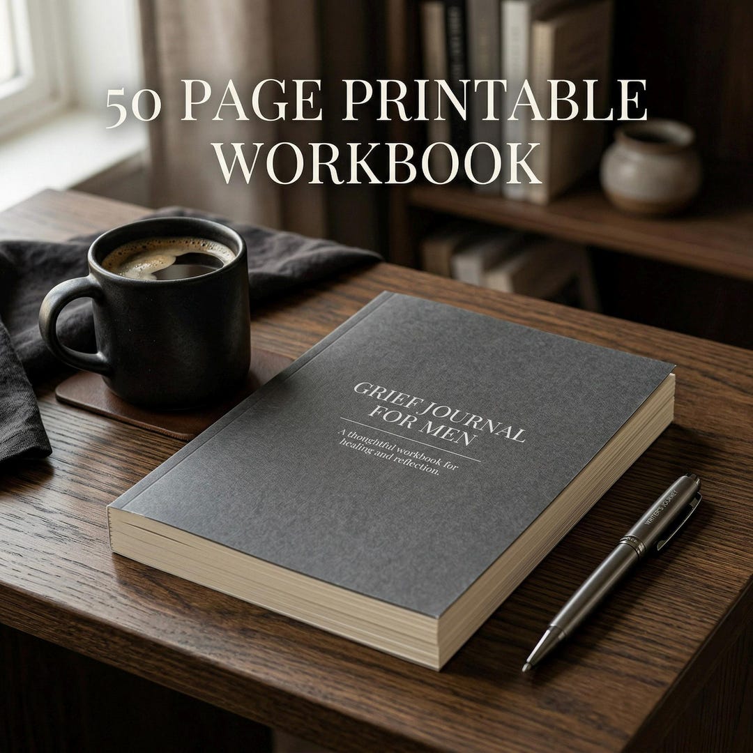Men's Grief Journal: Stoic Printable Workbook for Healing (digital Download) - Etsy