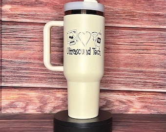 Ultrasound Tech 40oz Tumbler | Sonographer Gift | Engraved Stanley Tumbler