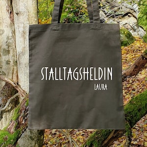Stofftasche Stalltagsheldin/ -held Baumwolle| Jutebeutel| Pferd| personalisierte Tasche| Geschenkidee| Pferdemädchen| Tasche Pferd| Held